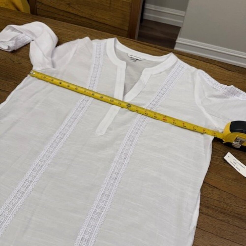White Feminine Blouse by COUNTERPARTS - Picture 14 of 16